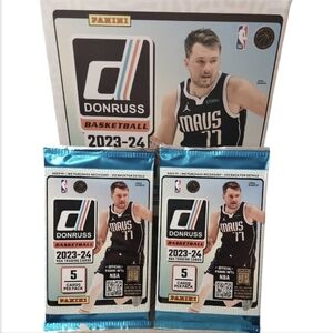Panini 23-24 NBA Donruss Basketball Trading Cards 2 Packs Rated Yellow Flood